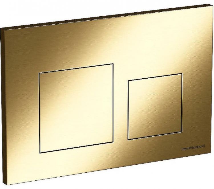 Клавиша смыва Ceramicanova Balance Square CN12-002BG Брашированное золото