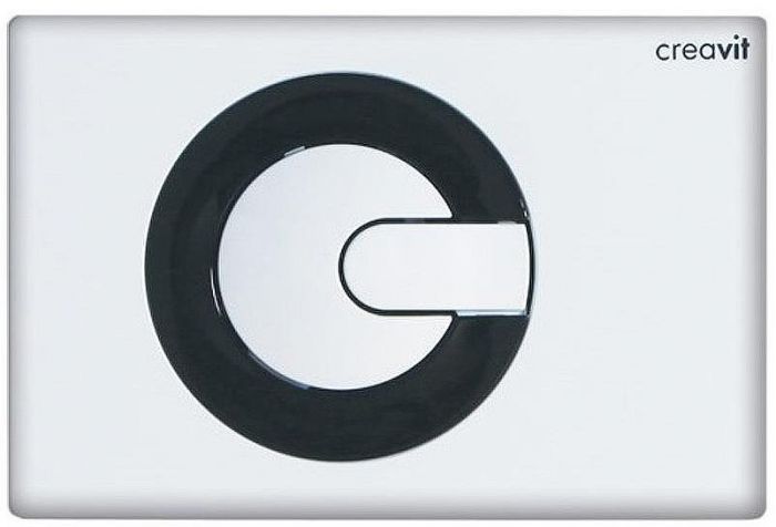 Клавиша смыва Creavit Power GP5001.02 Черно-белая