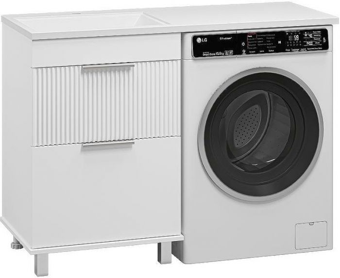 Тумба с раковиной Brevita Enfida 120 L УТ000016086 Белая матовая