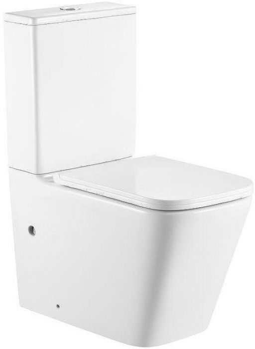 Унитаз компакт SantiLine SL-5028 Белый с бачком и сиденьем Микролифт