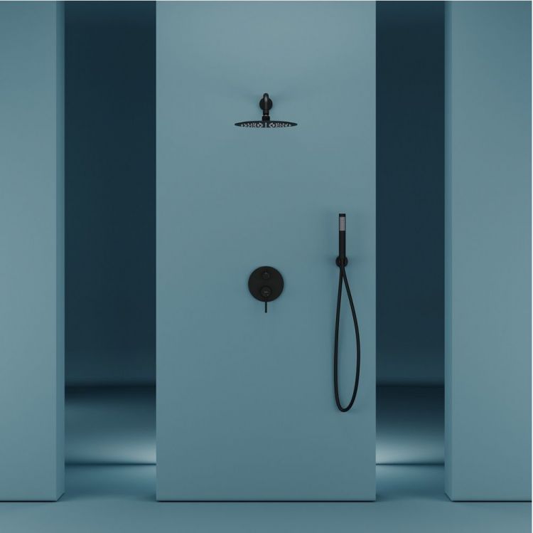 Душевой комплект SANCOS Select встраиваемый для душа, цвет черный матовый, SC3003MB