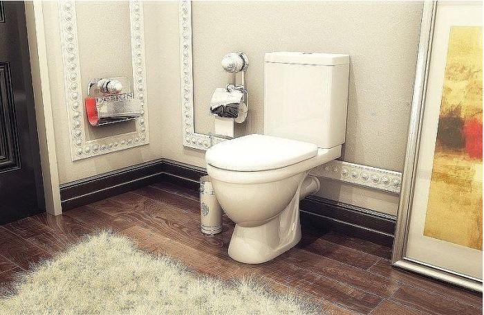 Унитаз компакт Rosa Неро Люкс 4620008196022 Белый с бачком и сиденьем Микролифт