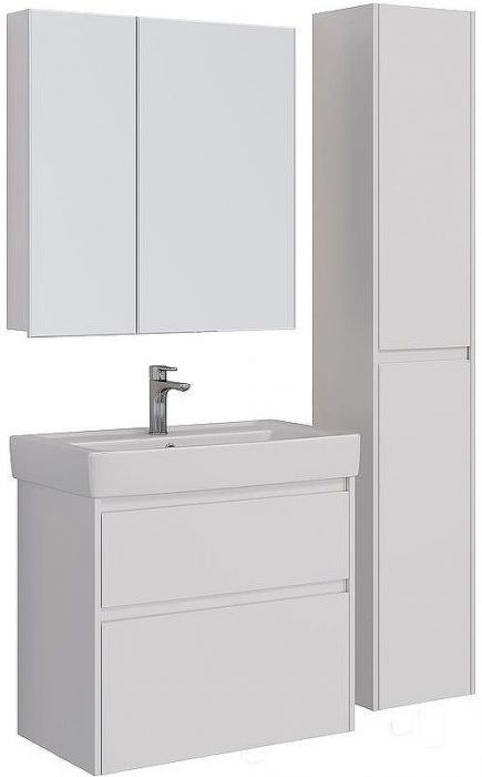 Тумба под раковину Lemark Combi 100 LM03C100T подвесная Белый глянец