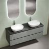 Столешница для ванной комнаты SANCOS из керамогранита SANCOS Black Sky 1400х460 c отверстием под смеситель,TT140A1X