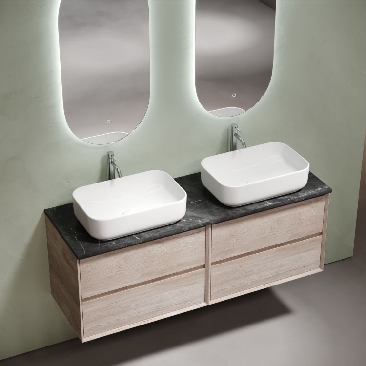 Столешница для ванной комнаты SANCOS из керамогранита SANCOS Black Sky 1400х460 c отверстием под смеситель,TT140A1X Столешница для ванной комнаты SANCOS из керамогранита SANCOS Black Sky 1400х460 c отверстием под смеситель,TT140A1X