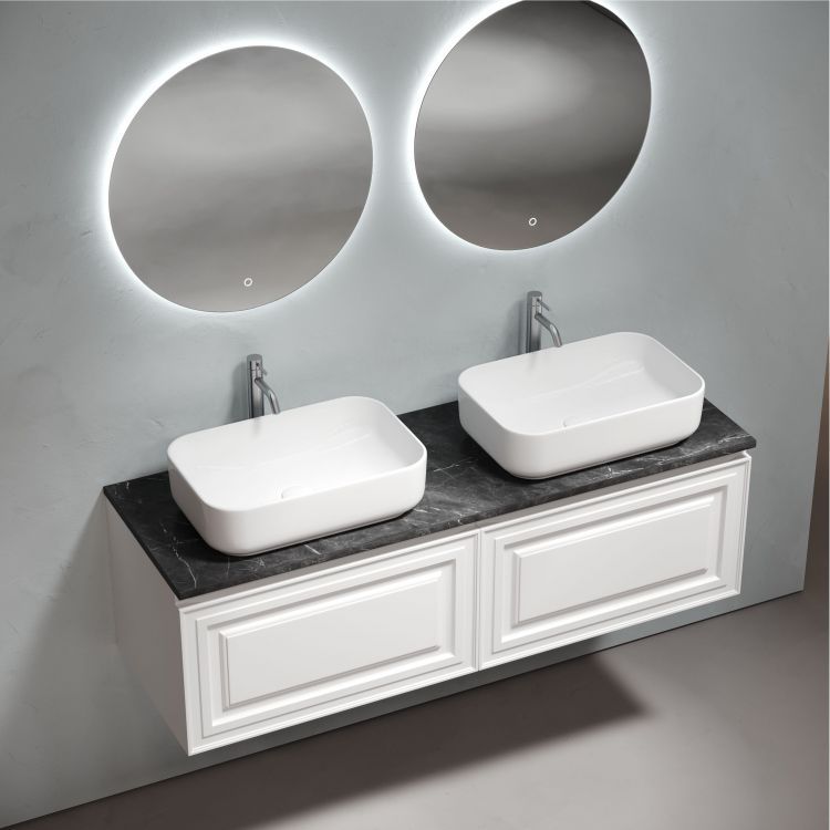 Столешница для ванной комнаты SANCOS из керамогранита SANCOS Black Sky 1400х460 c отверстием под смеситель,TT140A1X Столешница для ванной комнаты SANCOS из керамогранита SANCOS Black Sky 1400х460 c отверстием под смеситель,TT140A1X