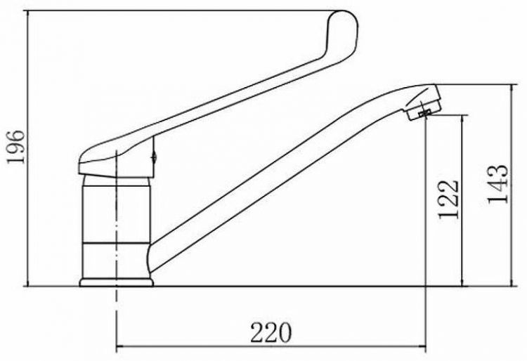 Смеситель для раковины Fashun A4254 цвет Хром