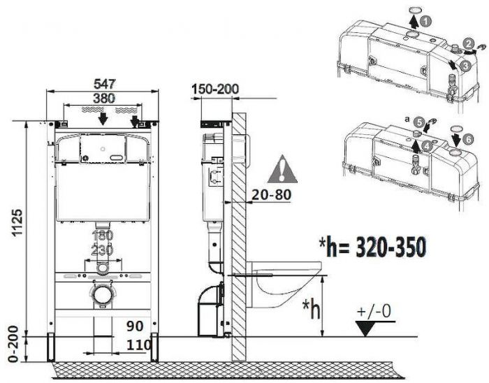 Комплект унитаза с инсталляцией Roca Victoria 893100000 с сиденьем Микролифт и клавишей смыва Хром