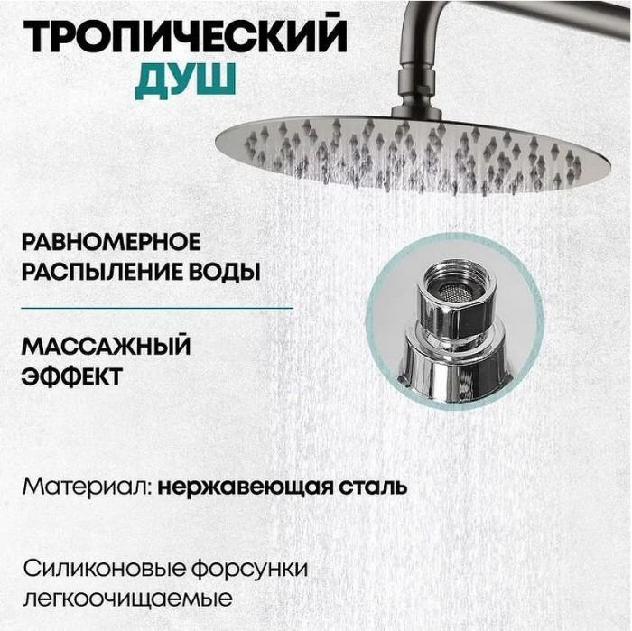 Душевая система Grocenberg GB7099NK Никель