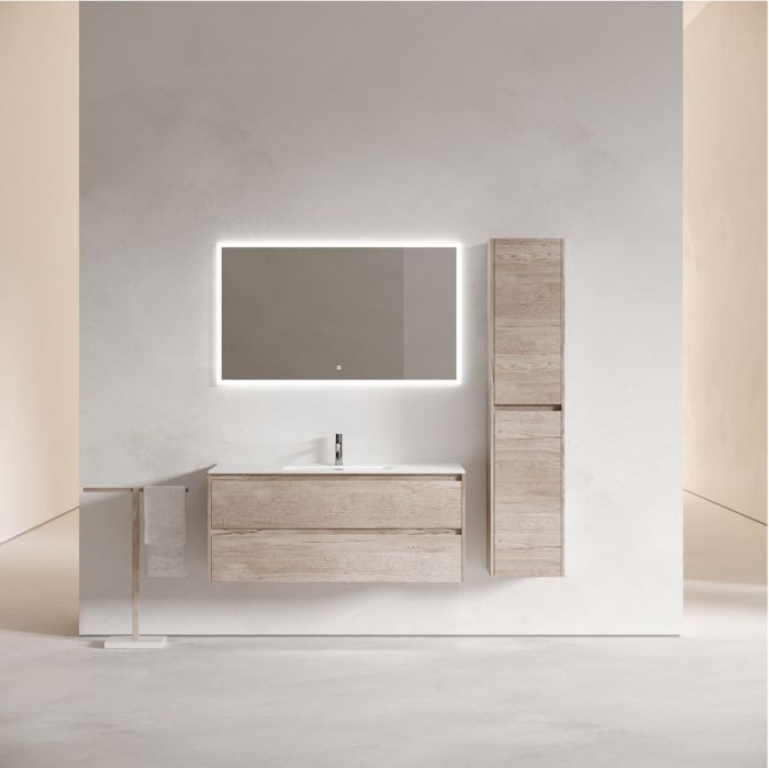 Тумба подвесная SANCOS под раковину Libra, дуб галифакс натуральный 1190х450х500 мм, LB120-1EG