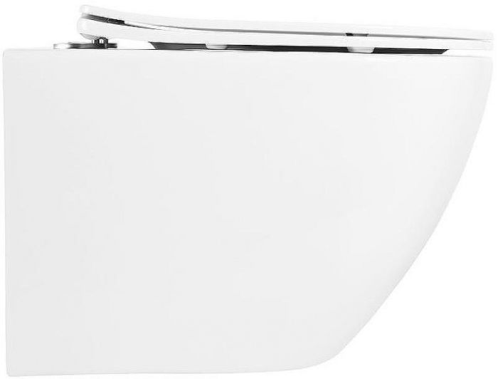 Комплект унитаза BelBagno Uno BB3105CHR/SC с сиденьем Микролифт и инсталляцией WeltWasser WW Marberg 507 10000005949+10000005953 с клавишей смыва Хром глянцевый