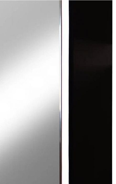 Зеркальный шкаф Континент Eltoro black LED 36 МВК112 с подсветкой Черный