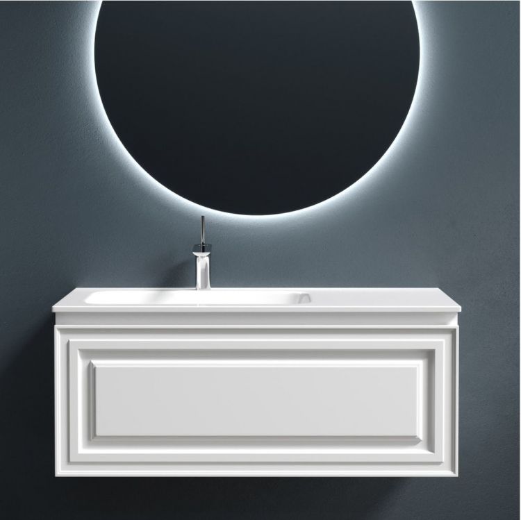 Тумба подвесная SANCOS под раковину Very левая, Bianco 995х445х406, VR100LW