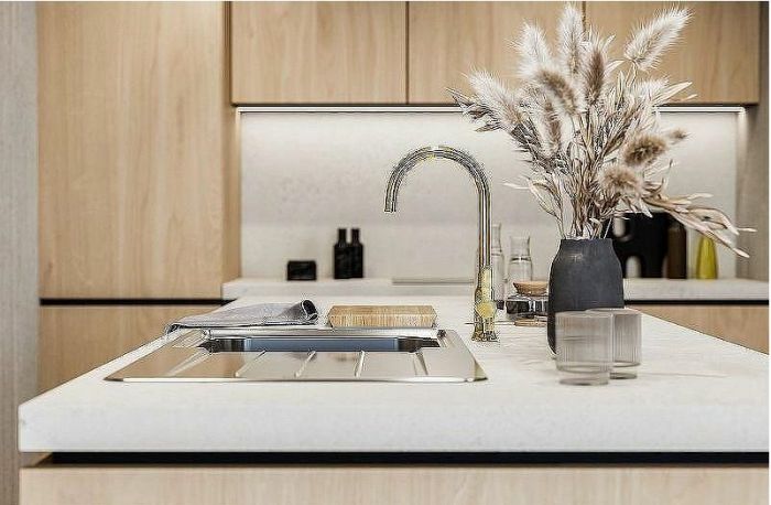 Смеситель для кухни Alveus Slim Monarch Gold new 1134833 Золото