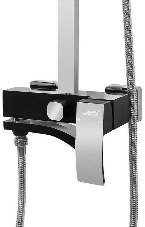 Душевая система Hansberge Cubito H5077BC Хром Черная