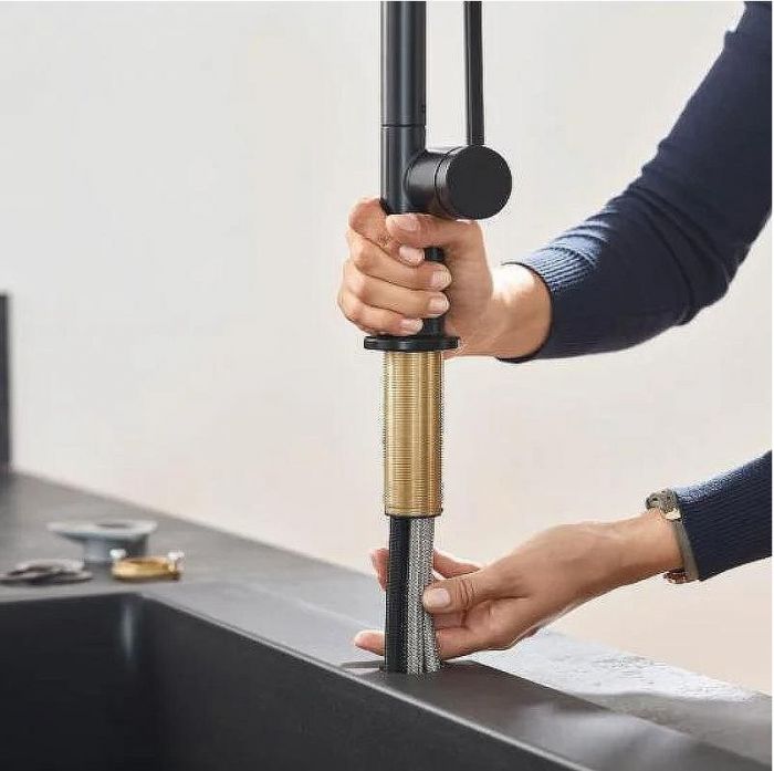 Смеситель для кухни Hansgrohe Talis M54 72806670 Черный матовый