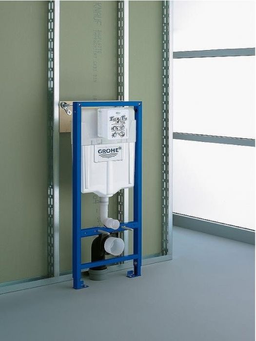Комплект унитаза Damixa Jupiter DX77C1738SC с инсталляцией Grohe Rapid SL 38775001 с сиденьем Микролифт и клавишей смыва Хром