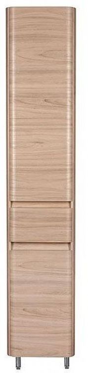 Шкаф пенал Style Line Атлантика Люкс Plus 35 ЛС-00000683 с бельевой корзиной Ясень перламутр