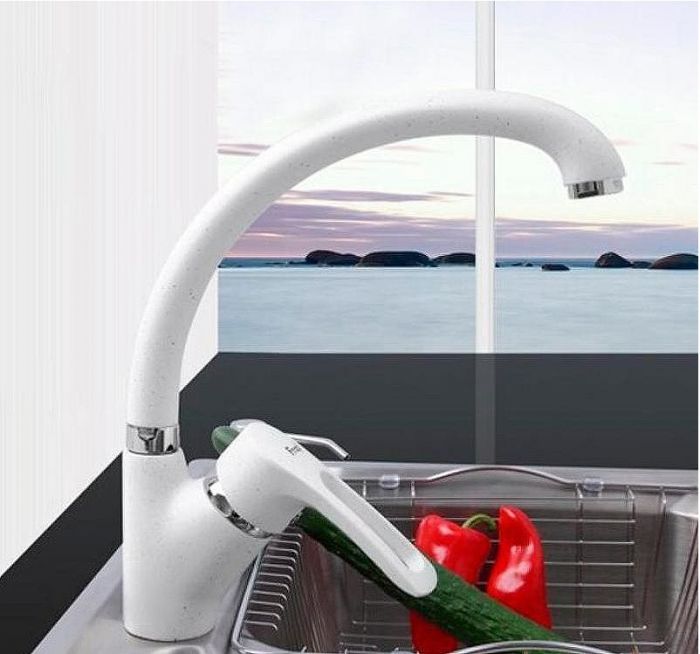 Смеситель для кухни Frap F4166-8 Белый