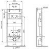Инсталляция AM.PM MasterFit I012710 для унитаза без клавиши смыва