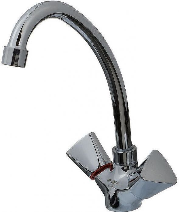 Смеситель для кухни Melodia della vita Dinatro Rus MDV40105R Хром