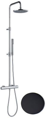 Душевая система Fiore Xenon 44NN0964 с термостатом цвет Черный матовый