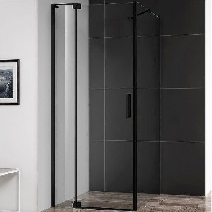 Душевой уголок Cezares Slider 110x90 SLIDER-AH-1-90-100/110-C-NERO профиль Черный матовый стекло прозрачное