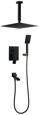 Душевая система FILARETE Waterfall FL1012BL цвет Черный матовый