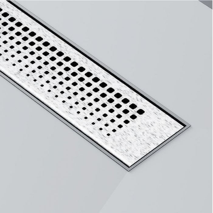 Душевой лоток AM.PM PrimeFlow 40 W02SC-P11-040-01SB с решеткой Хром матовый Cut Gradient