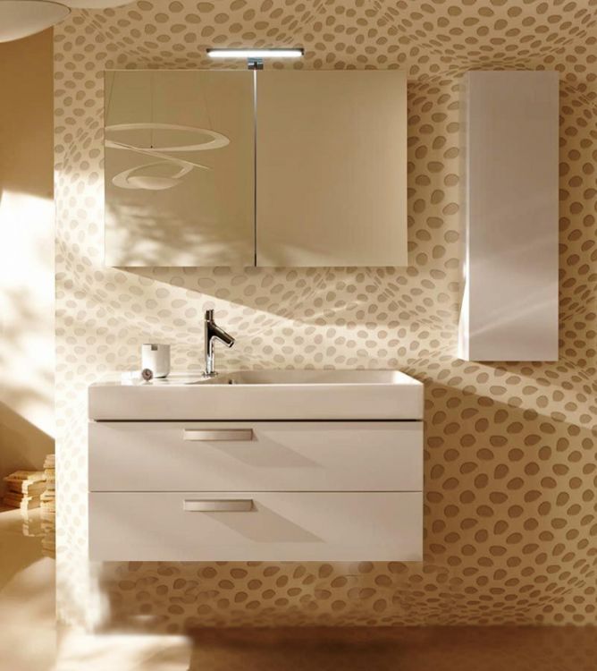 Тумба под раковину 100 см Jacob Delafon Rythmik EB1304-N18 белый блестящий