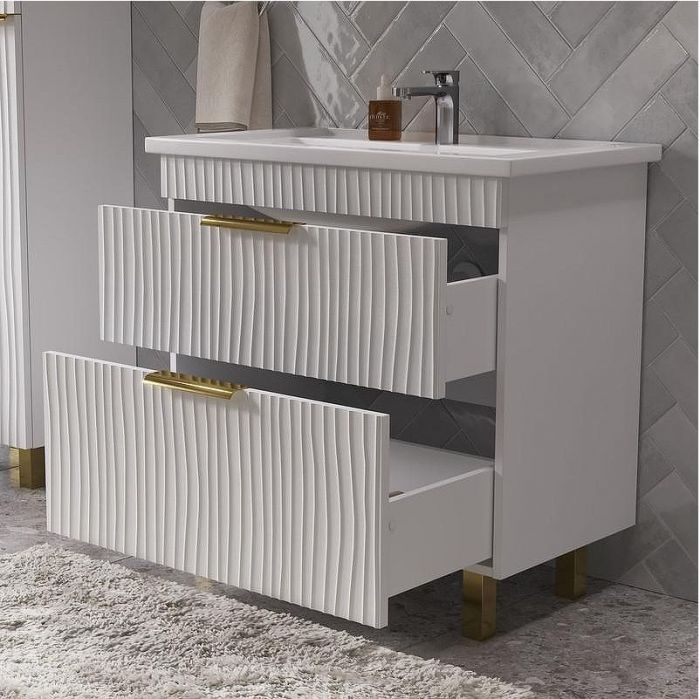 Тумба под раковину Volna Lotty Gold 80 tnLOTTYGD80.2Y-04 цвет Белый