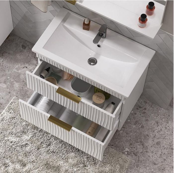 Тумба под раковину Volna Lotty Gold 80 tnLOTTYGD80.2Y-04 цвет Белый