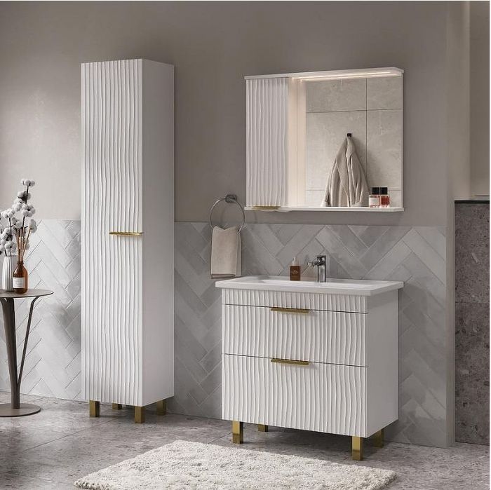 Тумба под раковину Volna Lotty Gold 80 tnLOTTYGD80.2Y-04 цвет Белый