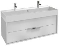 Тумба под раковину Jacob Delafon VIVIENNE, 120 см, 2 ящика, белая, EB1509-N18-N18