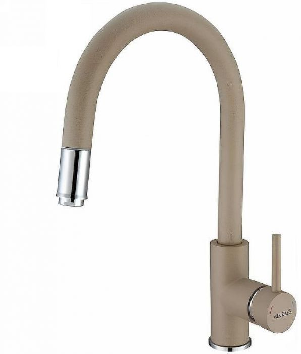 Смеситель для кухни Alveus Delos-P G55 Beige 1129020 Бежевый