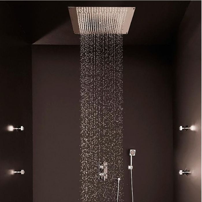 Верхний душ Bossini Dream Cube H38459.073 Черный матовый