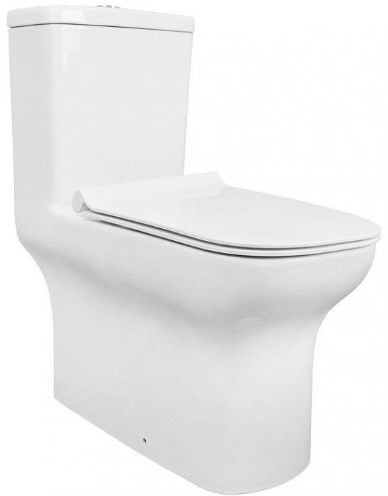 Унитаз моноблок Creo Ceramique One ON0102 цвет Белый с сиденьем Микролифт