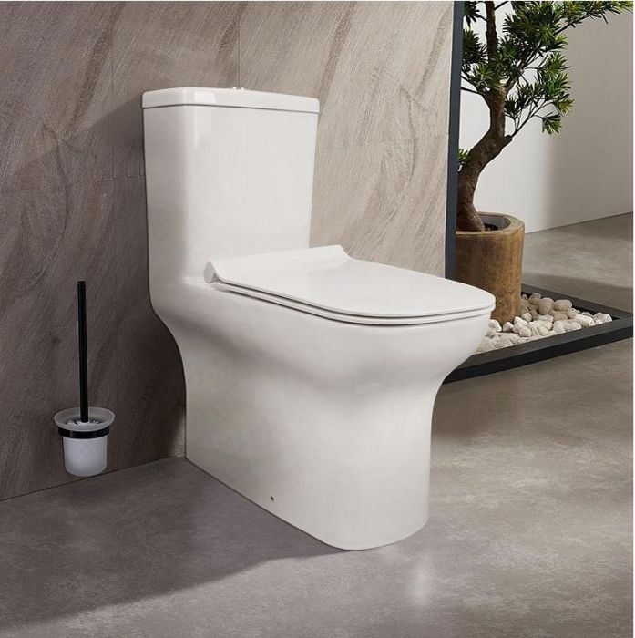 Унитаз моноблок Creo Ceramique One ON0102 цвет Белый с сиденьем Микролифт