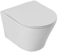 Унитаз Aquanet Zvezda ZV-3 336319 подвесной цвет Белый с сиденьем Микролифт