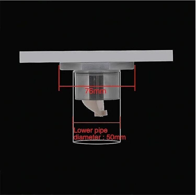 Душевой трап Gappo G81550 с решеткой Хром