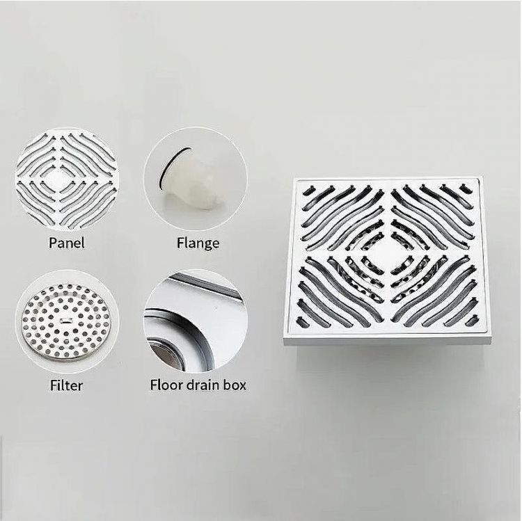 Душевой трап Gappo G81550 с решеткой Хром