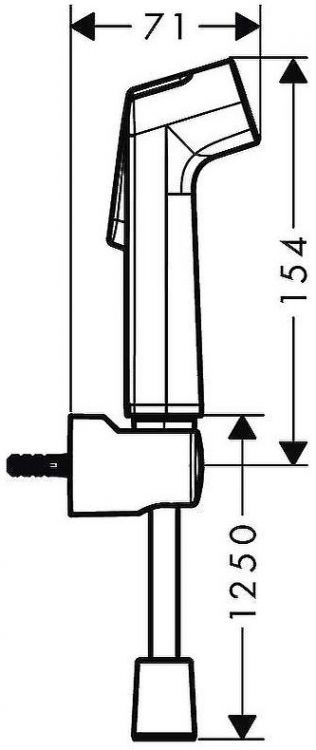 Гигиенический душ Hansgrohe 29234000 Хром Гигиенический душ Hansgrohe 29234000 Хром