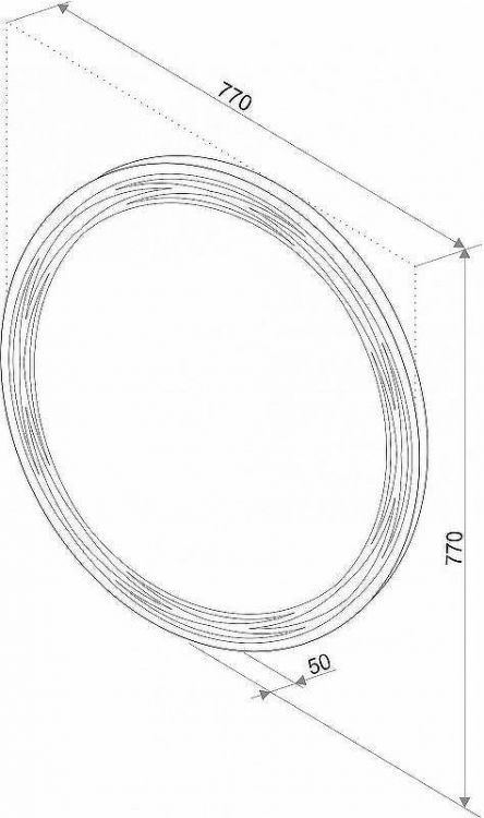 Зеркало Art&Max Bologna AM-Bol-D770-DS-F-H с подсветкой с сенсорным выключателем Зеркало Art&Max Bologna AM-Bol-D770-DS-F-H с подсветкой с сенсорным выключателем