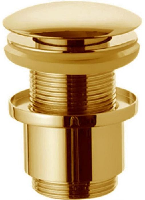 Донный клапан Remer 904CC2114BG click-clack Золото брашированное