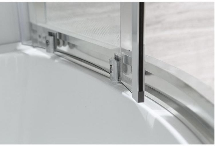 Душевая кабина Black&White Galaxy 550712r с гидромассажем профиль Серебристый хром задняя стенка Белая