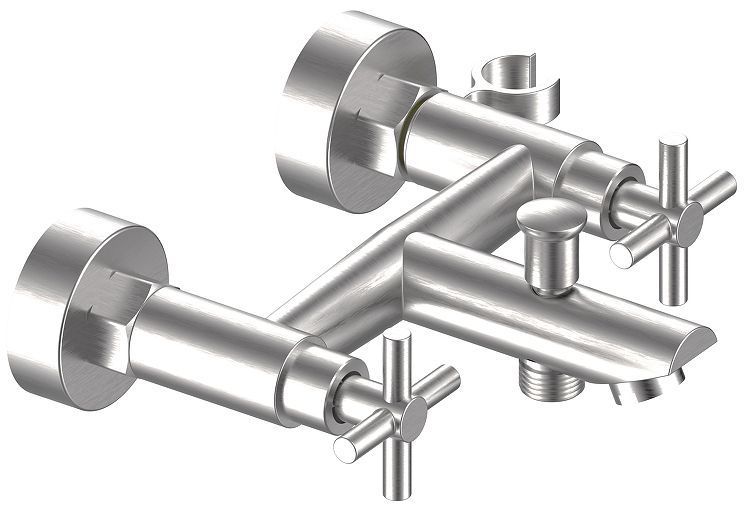 Смеситель для ванны ESKO Astana AA54 цвет Нержавеющая сталь