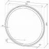 Зеркало Континент Planet D 1000 ЗЛП1153 с подсветкой с бесконтактным выключателем