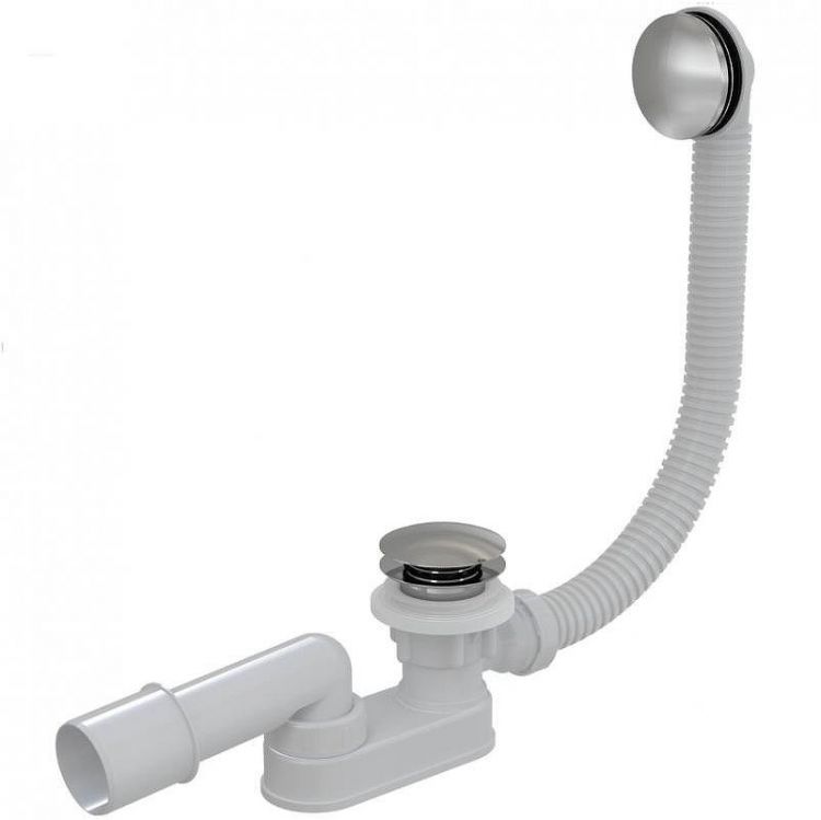 Слив-перелив Alcaplast A507KM-100 Click-Clack Белый Хром