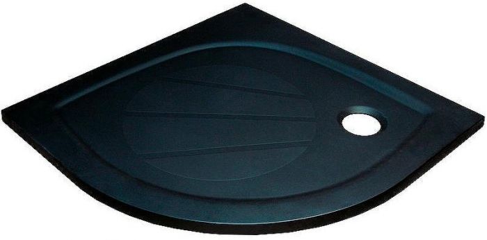 Душевой поддон из искусственного камня Ravak Elipso Pro 90х90 XA237701010BM Черный матовый