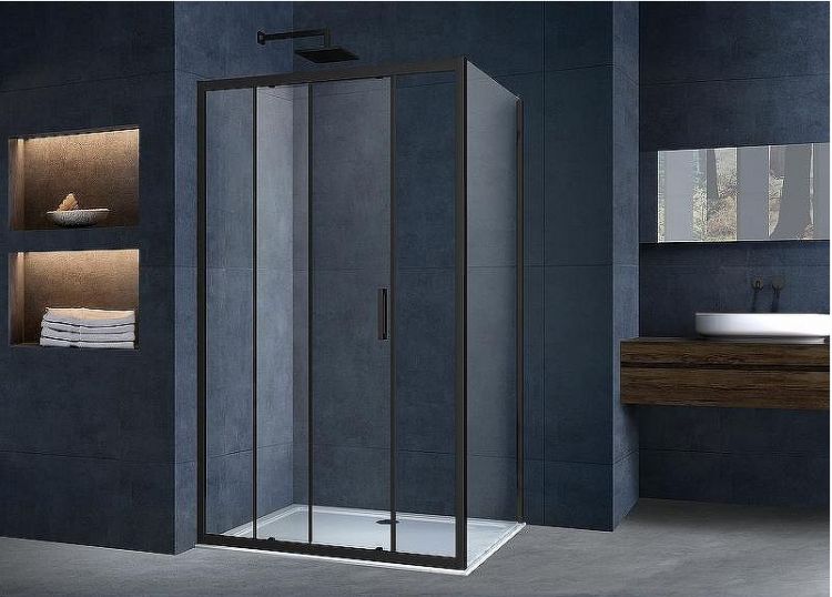 Душевой уголок Vincea Alpha 120x90 VSR-3AL9012CLB профиль Черный стекло прозрачное Душевой уголок Vincea Alpha 120x90 VSR-3AL9012CLB профиль Черный стекло прозрачное